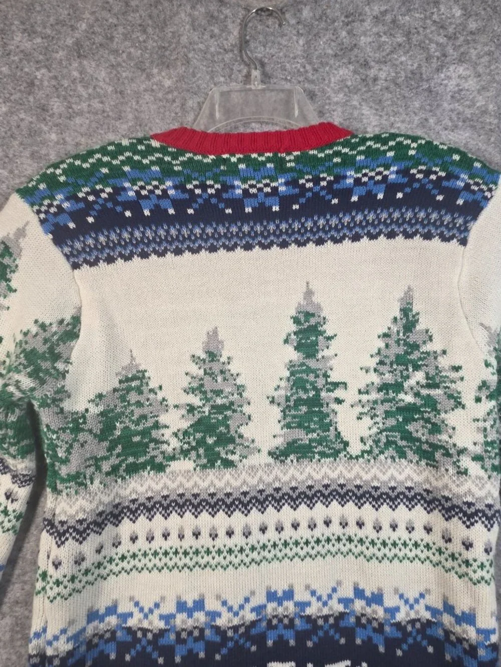 Blizzard Bay Ugly Christmas Sweater L Reindeer Beer Holder Y2K Novelty Holiday